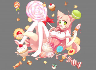 Картинка аниме животные +существа sakura chiyo