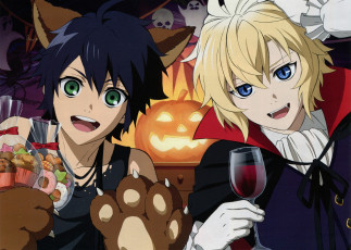 Картинка аниме owari+no+seraph юичиро микаэла