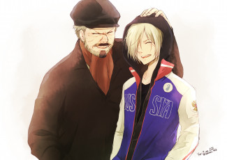 Картинка аниме yuri+on+ice yuri plisetsky nikolai