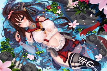 Картинка аниме kantai+collection yamato