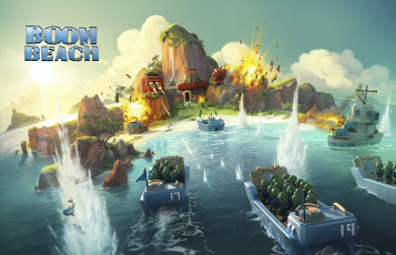Картинка boom+beach видео+игры мобильная стратегия boom beach action