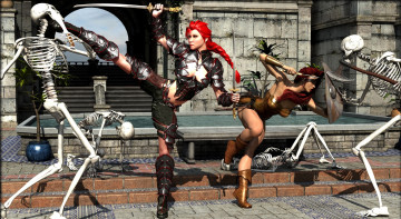 Картинка 3д+графика фантазия+ fantasy девушки фон взгляд