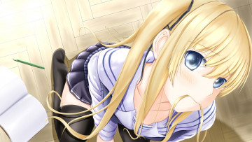 Картинка аниме unknown +другое фон взгляд девушка