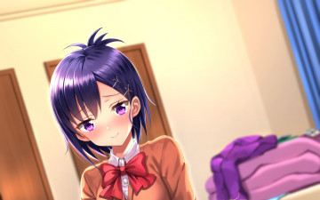 Картинка аниме gabriel+dropout девушка фон взгляд