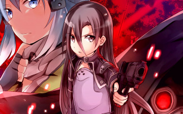 Картинка аниме sword+art+online фон взгляд девушка