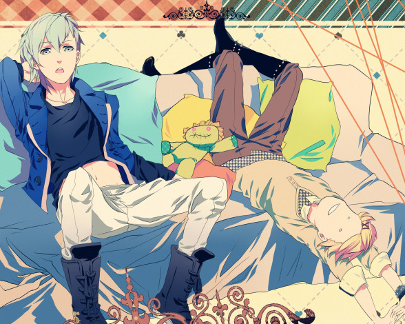 Обои картинки фото аниме, uta no prince-sama, парни