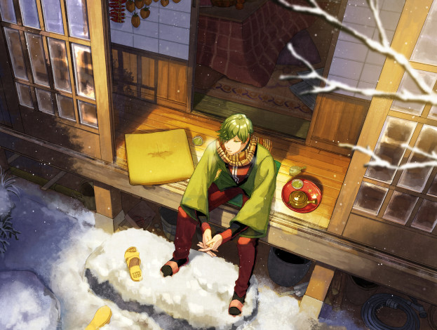 Обои картинки фото аниме, touken ranbu, uguisumaru