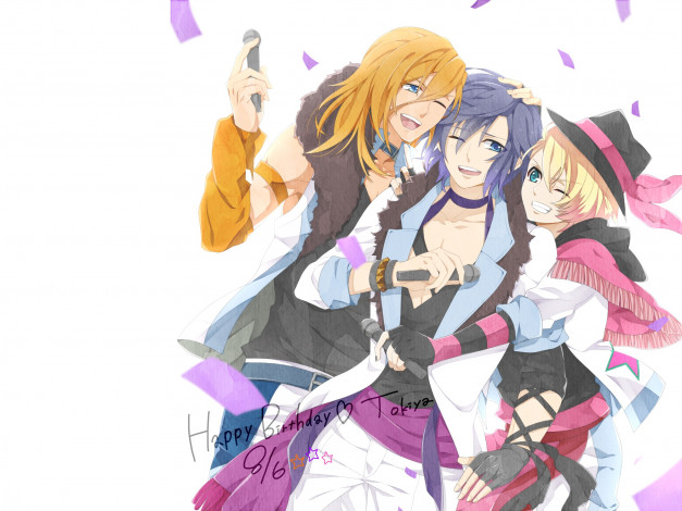 Обои картинки фото аниме, uta no prince-sama, парни