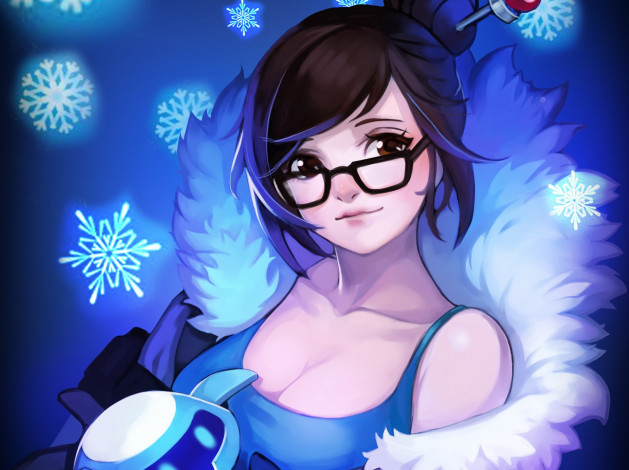Обои картинки фото видео игры, overwatch, mei