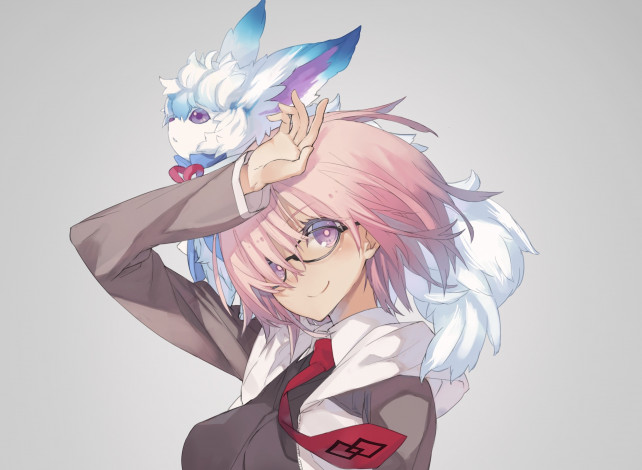 Обои картинки фото аниме, fate, stay night, mash, kyrielight