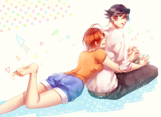 Обои картинки фото аниме, uta no prince-sama, парни