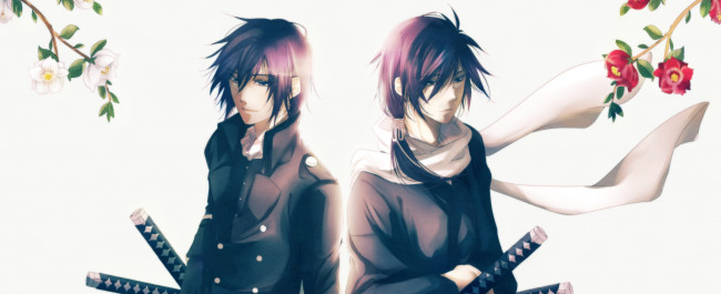 Обои картинки фото аниме, hakuouki, saitou, hajime
