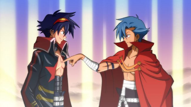 Обои картинки фото аниме, tengen toppa gurren-lagann, симон, камина