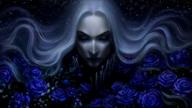 Обои картинки фото фэнтези, люди, розы, цветы, портрет