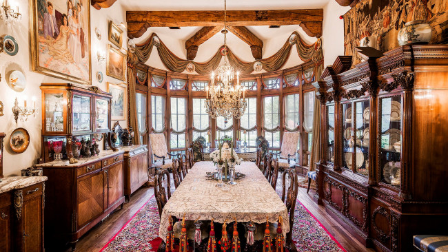 Обои картинки фото интерьер, столовая, роскошь