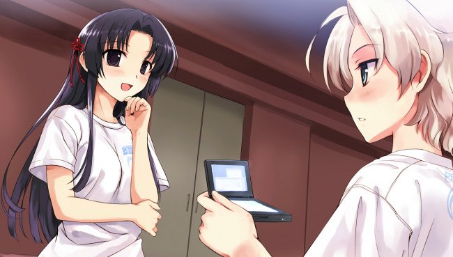 Обои картинки фото аниме, suiheisen made nan mile, фон, взгляд, девушка