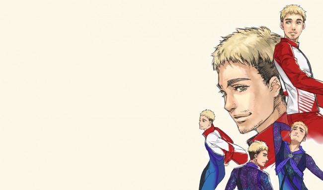 Обои картинки фото аниме, yuri on ice, christophe, giacometti