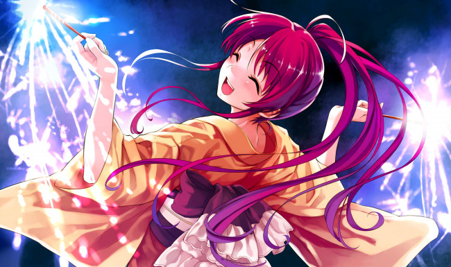 Обои картинки фото аниме, suiheisen made nan mile, взгляд, девушка, фон