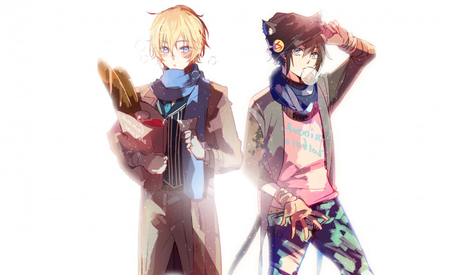 Обои картинки фото аниме, owari no seraph, микаэла, юичиро