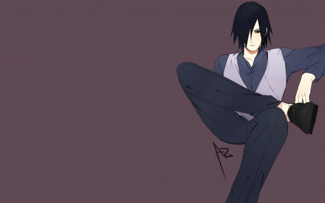 Обои картинки фото аниме, naruto, uchiha, sasuke