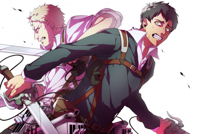 Обои картинки фото аниме, shingeki no kyojin, парни