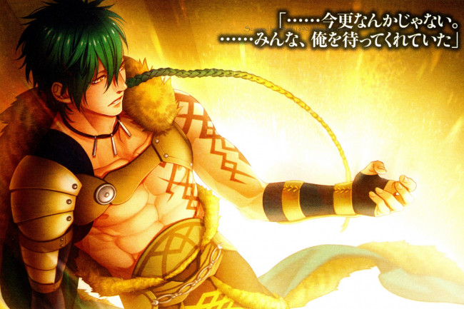 Обои картинки фото аниме, kamigami no asobi, thor, megingjord