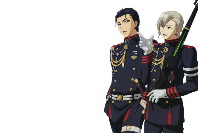 Обои картинки фото аниме, owari no seraph, гурен