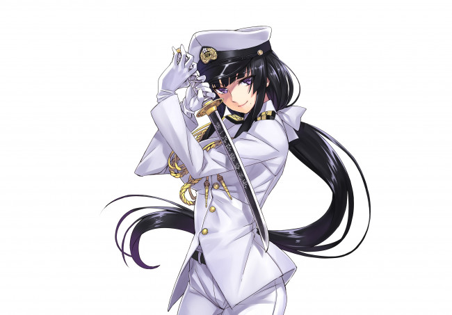 Обои картинки фото аниме, kantai collection, matsuryu, admiral