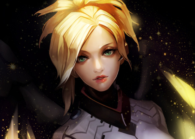 Обои картинки фото видео игры, overwatch, mercy