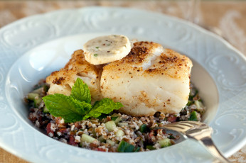 Картинка еда рыбные+блюда +с+морепродуктами мята рыба овощи