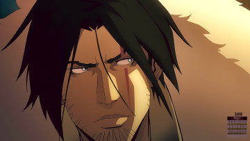 Картинка календари аниме парень взгляд 2018 лицо