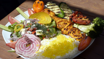 Картинка еда вторые+блюда салат рис овощи