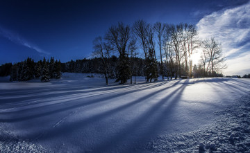 Картинка природа зима простор