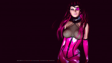 Картинка календари 3д-графика девушка