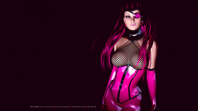 Обои картинки фото календари, 3д-графика, девушка