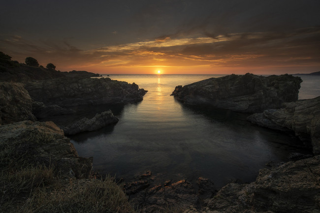 Обои картинки фото природа, восходы, закаты, простор