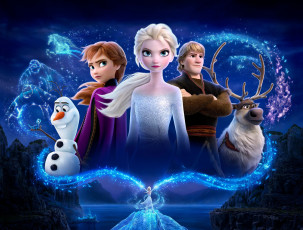 Картинка frozen+ii+ 2019 мультфильмы frozen+ii entertainment frozen 2 мультфильм постер мюзикл холодное сердце elsa anna kristoff olaf