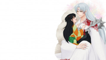 Картинка аниме inuyasha сешоумару рин