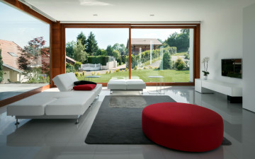 Картинка интерьер спальня мягкий уголок телевизор