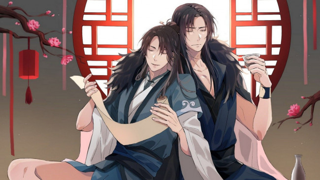 Обои картинки фото аниме, the scum villain’s , self-saving,  system, система, спаси, себя, сам, для, главного, злодея, chuan, shu, zijiu, zhinan, мосян, тунсю