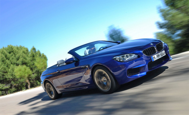 Обои картинки фото автомобили, bmw, бмв, кабриолет, синий, скорость