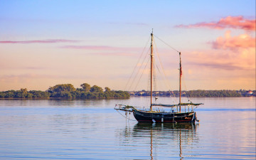 Картинка корабли парусники озеро парусник