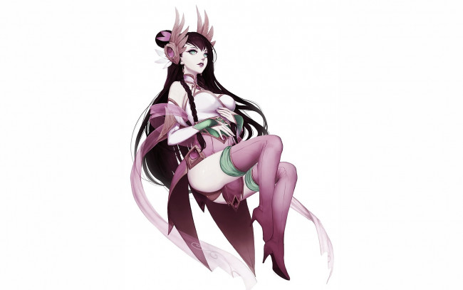 Обои картинки фото видео игры, league of legends, наряд, чулки, irelia