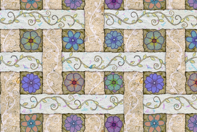 Обои картинки фото рисованное, цветы, орнамент