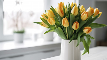 Картинка разное компьютерный+дизайн цветы букет весна тюльпаны ии-арт нейросеть