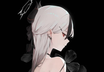 обоя аниме, blue archive, девушка