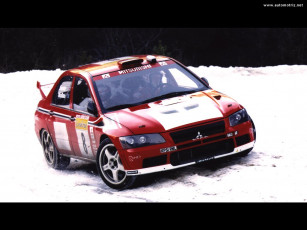Картинка mitsubishi lancer evolution wrc спорт авторалли