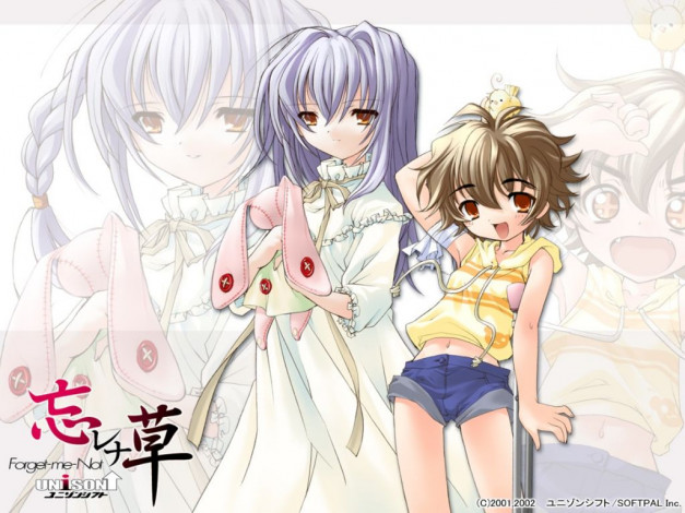 Обои картинки фото аниме, forget, me, not