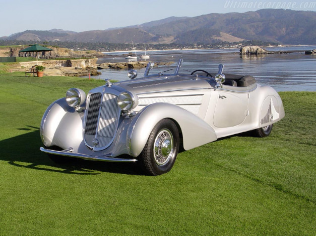 Обои картинки фото horch, 853a, erdmann, rossi, sport, cabriolet, автомобили, классика