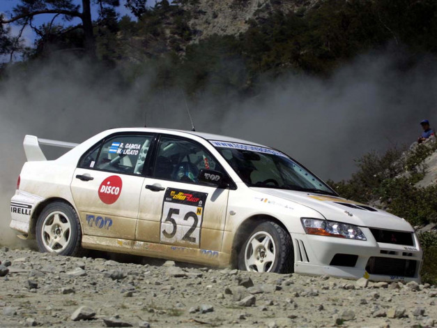 Обои картинки фото mitsubishi, lancer, спорт, авторалли